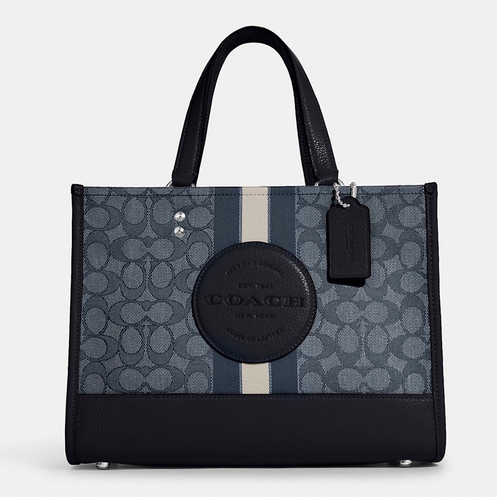 Dempsey Carryall In Signature Jacquard With Stripe And Coach Patch